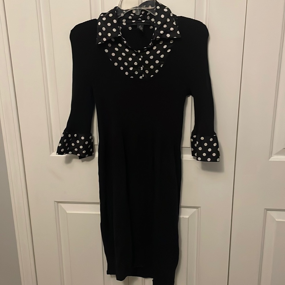 INC International Concepts Sz L Stretchy Knit Sweater dress GUC B1015